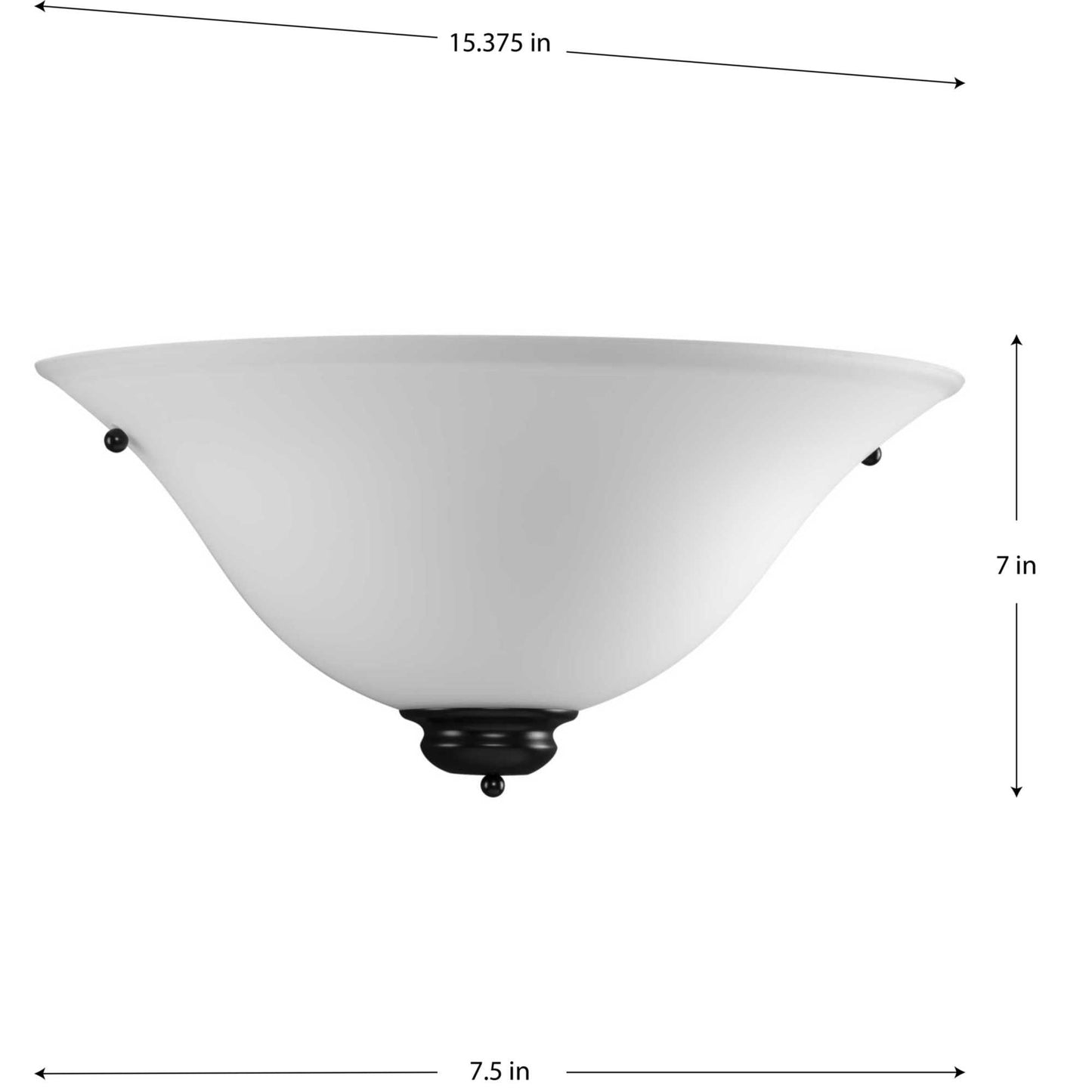 Progress Lighting 1-Light Incandescent Wall Sconce, Indoor, P7153-09W, Brushed Nickel
