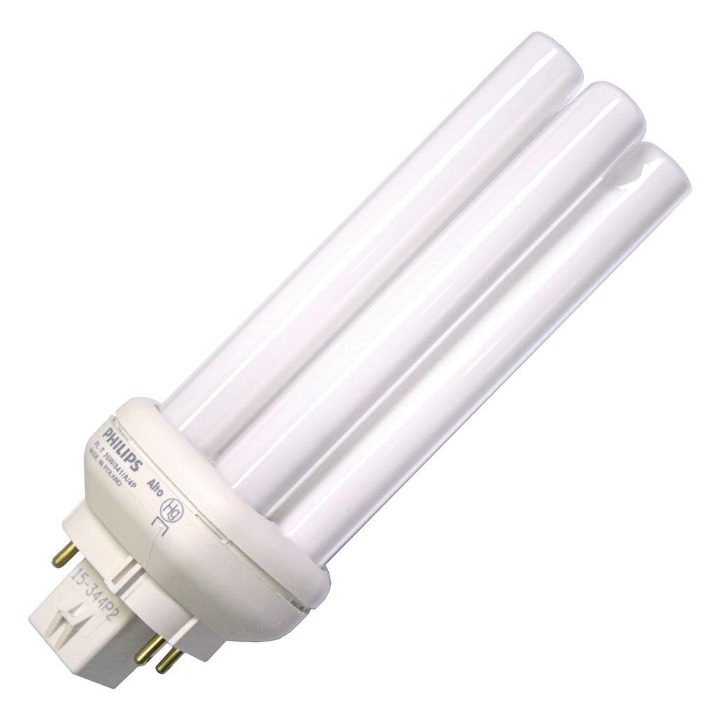 Philips Lighting 458273 PL-T Linear Compact Fluorescent Lamp 27 Watt 4-Pin GX24q-3 Base 1750 Lumens 80 CRI 4100K Cool White Alto