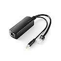 Gigabit PoE Splitter 12V 1A Output, IEEE 802.3af Standard Compliant 10, 100, 1000Mbps Power Over Ethernet Splitter Adapter for Security Camera CCTV