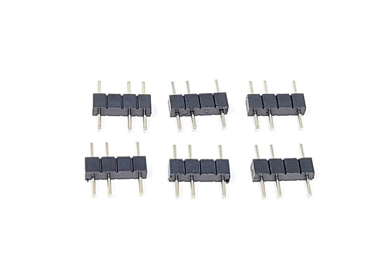 MICRO CONNECTORS 70cm Premium Sleeved 3-Pin 1 to 5 Addressable (ARGB) Splitter Cable (White, F04-15AS70-W)