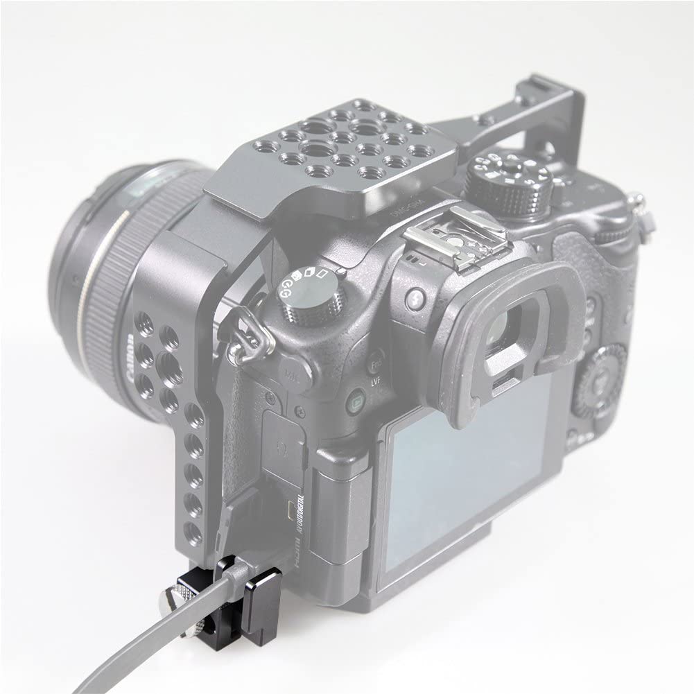 NICEYRIG HDMI Cable Lock Clamp Compatible with Sony A6400 A6500 A6300 A6000 DSLR Cage - 070