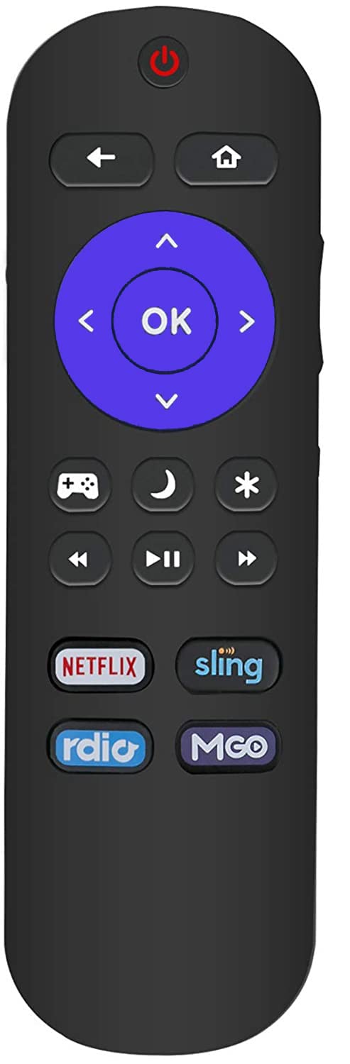 Universal Remote Control Replacement for Insignia Roku TV - Volume Control & Power Button - No Pairing Needed