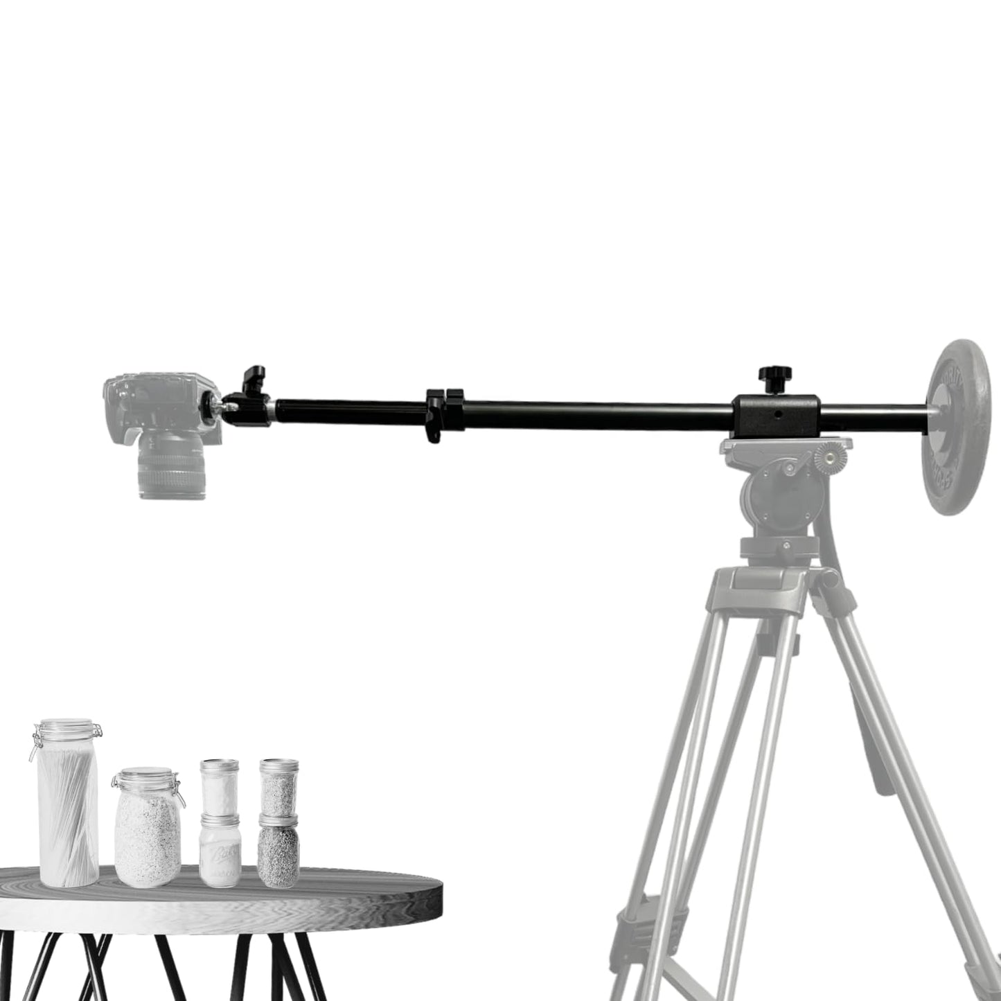 Glide Gear OH 50 Overhead Mount - DSLR, iPhone - 36" Arm, Tripod Extension, Ball Head, Heavy-Duty Metal