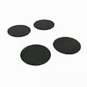4 Pcs Bottom Base Rubber Feet Replacement for MacBook Pro Retina A1425 A1502 A1398 13" 15"(Black)