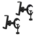 ThtRht 2 Pack Mic Stand Phone Holder Mount Photography Light Stand Phone Mount Holder Clamp Phone Clip for Microphone Stand Tripod Boom Arm Floor Mic