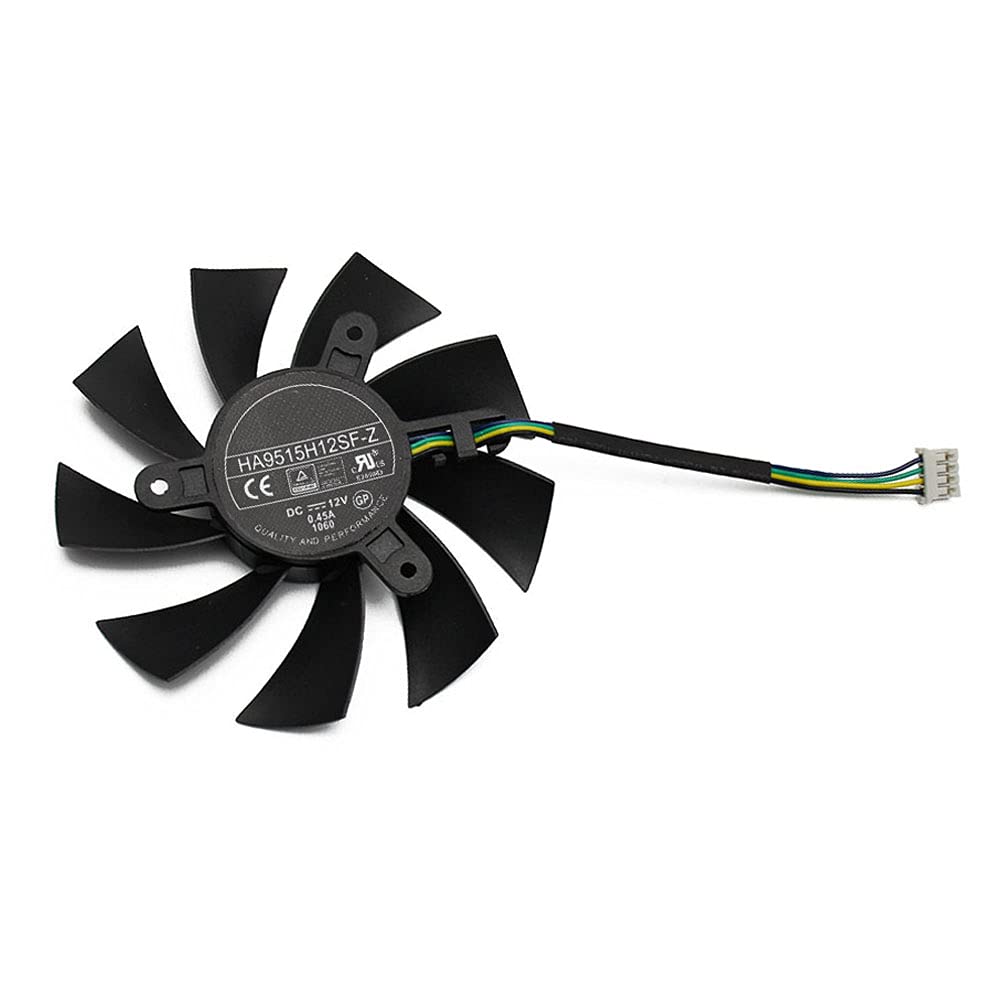 Rakstore HA9515H12SF-Z Graphics Card Cooling Fan Replacement for MSI GTX 1060 6GB OC Quiet Cooler Fan