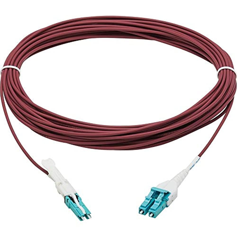 TRIPP LITE 400G Fiber Optic Cable, Duplex Multimode 50/125 OM4 Fiber, CS-PC/LC-PC (M/M), LSZH Jacket, 10m, Magenta (N822L-10M-MG)