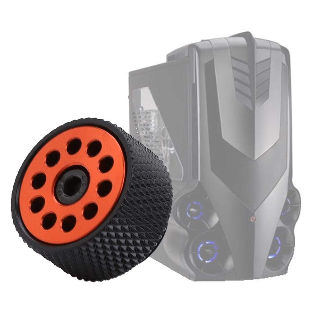Air Exhaust Fitting, Manual and Automatic G 1/4" Water-Cooled Adjustable Air Evacuation Valve for Computer Water Cooling System(Black+Red)