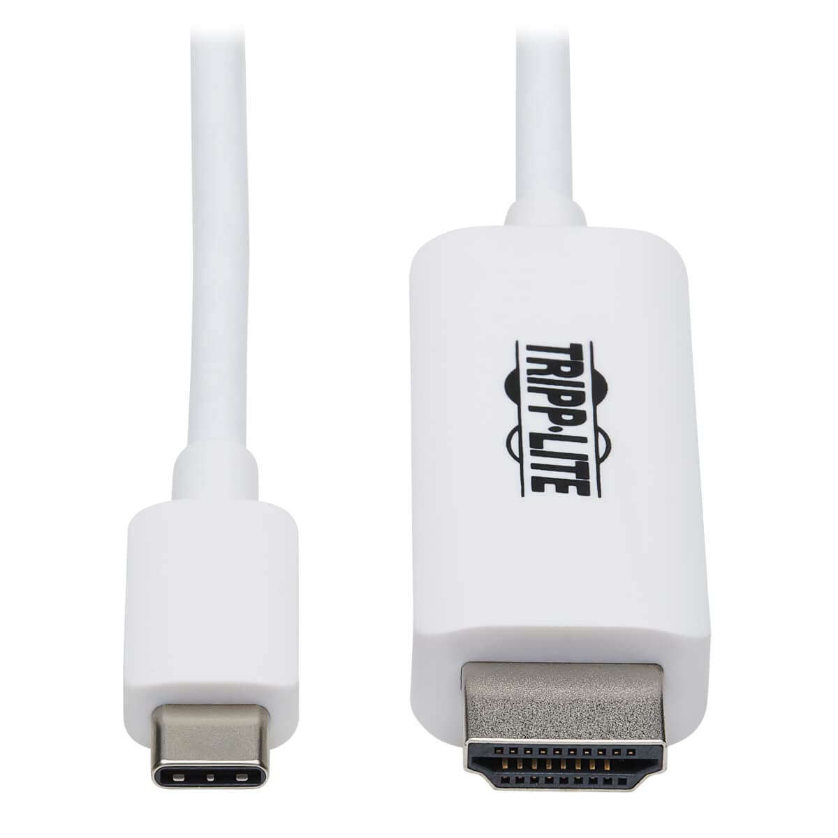 Tripp Lite USB C to HDMI Cable, Thunderbolt 3 Compatible Adapter Cable, USB-C and HDMI 4K, 4:4:4, White, M/M, 6 ft. (U444-006-HWE)