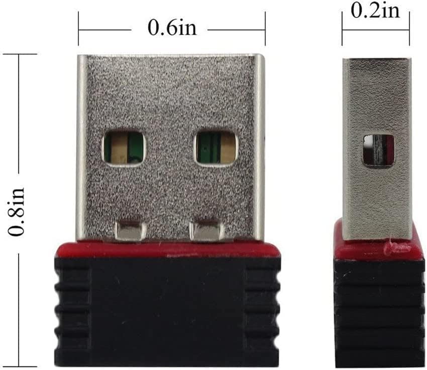 Mini 150MPS USB 2.0 Stick WiFi 802.11n Wireless LAN Network Adapter Stick Schwarz 802.11 Dongle Chip