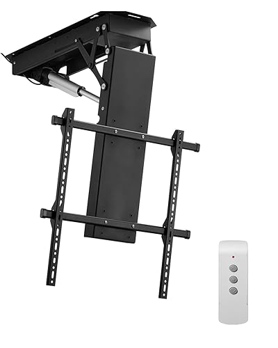 VEVOR Motorized Ceiling TV Mount, TV Wall Mount for 32 to 70 Inch TV, Electric Adjustable Ceiling TV Mount, Motorized Flip Down TV Mount Bracket