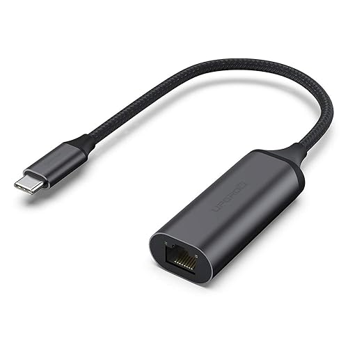 Upgrow USB C to Ethernet Adapter Portable USB C 3.0 to 1-Gigabit 10/100/1000 Mbps RJ45 for MacBook Pro,MacBook Air,iPad Pro, ChromeBook, XPS, Galaxy