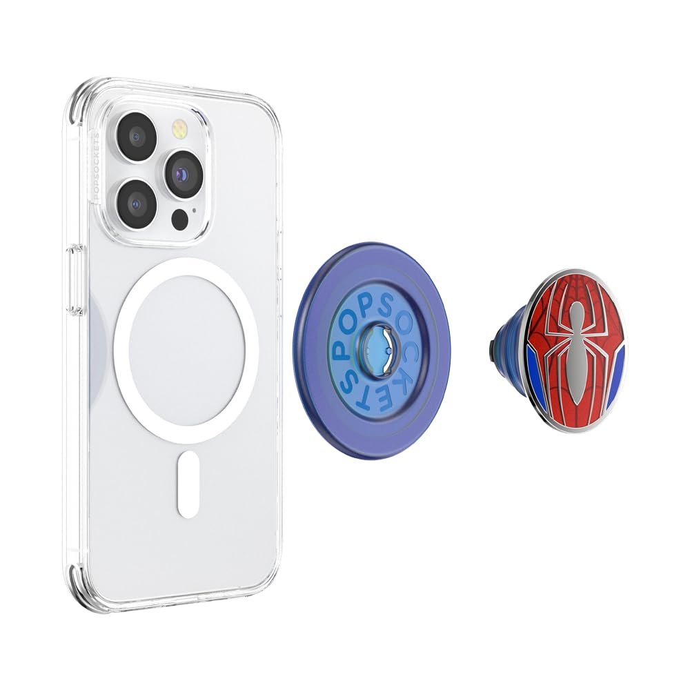 PopSockets Phone Grip for MagSafe, Magnetic Holder, Phone Stand, Spiderman - Verse