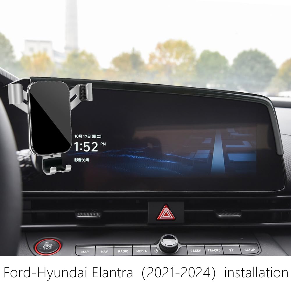 Car Phone Holder for Hyundai Elantra 2021 2022 2023 2024 2025 2026 and Hyundai Elantra Hybrid 2021-2026 Screen Stand Auto Interior Accessories Best
