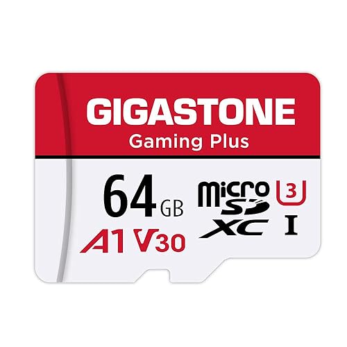 ?For Switch 1 Only? GIGASTONE 64GB Micro SD Card, Gaming Plus, Nintendo-Switch Compatible, High Speed 90MB/s, 4K UHD Video Recording, Micro SDXC UHS-I