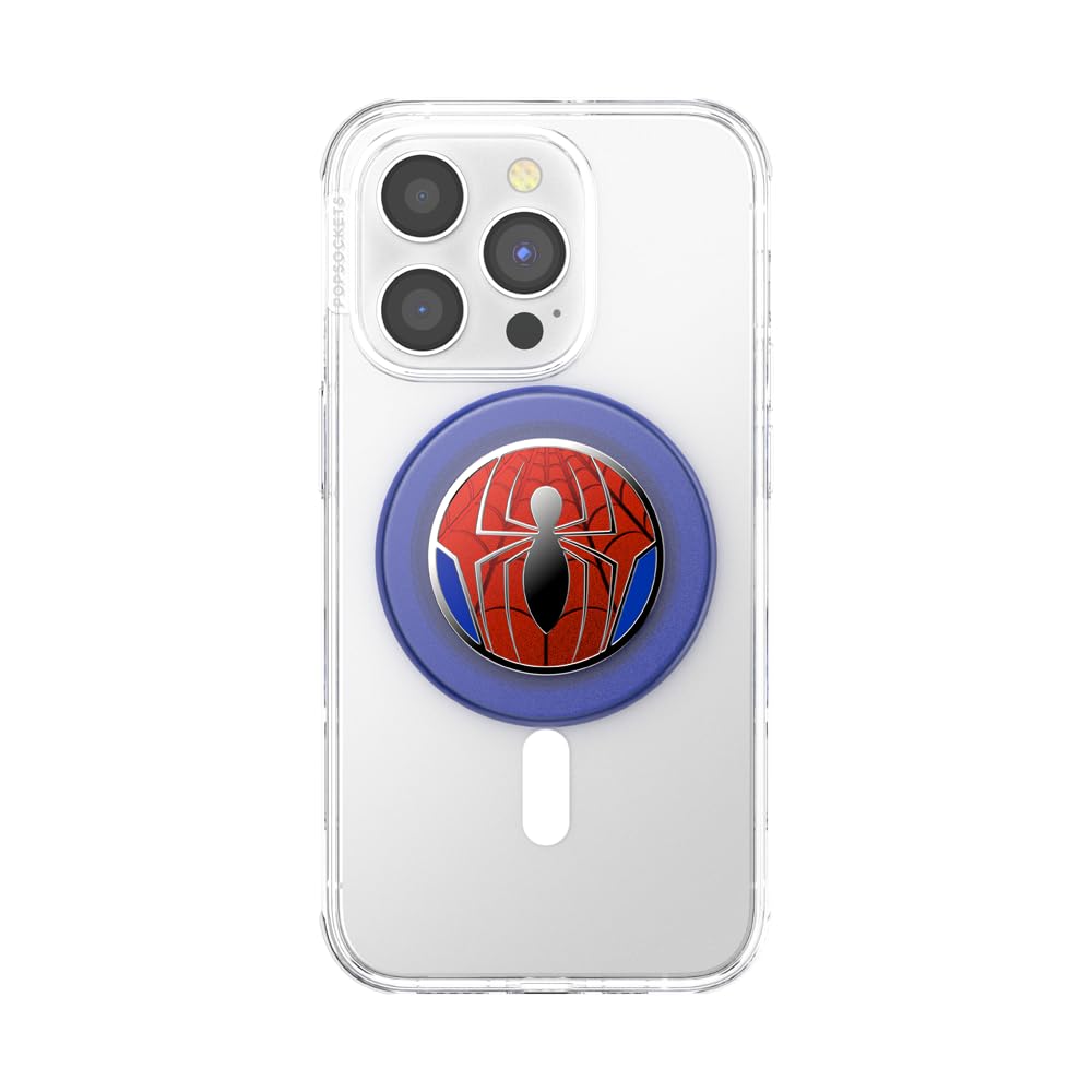 PopSockets Phone Grip for MagSafe, Magnetic Holder, Phone Stand, Spiderman - Verse
