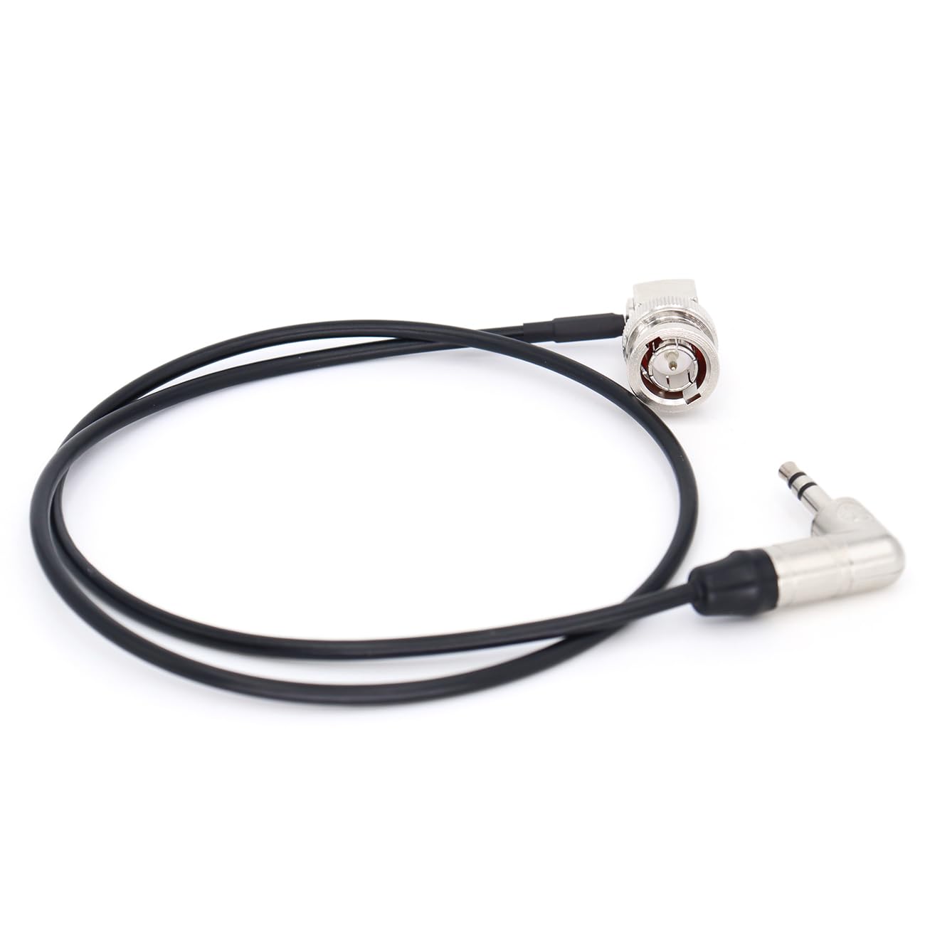 SZYingXian Timecode Cable Elbow 3.5mm to Straight/Right Angle BNC/SDI Cord for Canon C300/500, ARRI Amira, Zoom F8/F4, Blackmagic Pyxis, Sony Venice