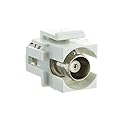CableWholesale Keystone Insert, White, BNC Female Coupler