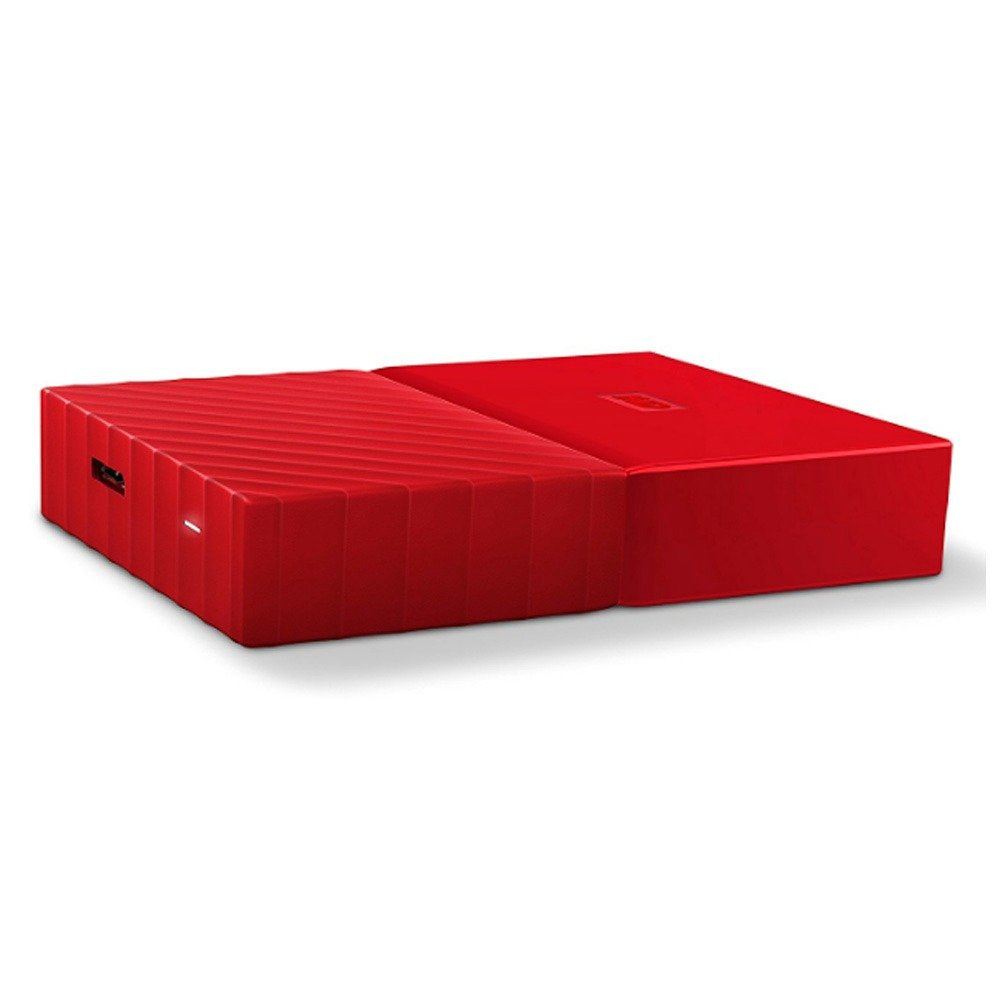 WD 3TB Red My Passport Portable External Hard Drive - USB 3.0 - WDBYFT0030BRD-WESN