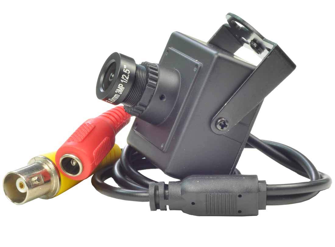 ansice-- Wired Analog Indoor CCTV Surveillance 3.6mm Lens Mini Case Security Camera 750TVL CMOS with Filter CCTV Motion Detective