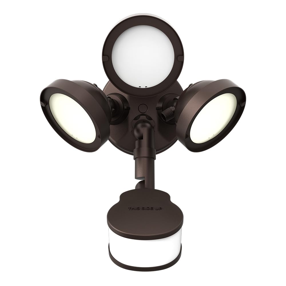 HALO TGS LED Outdoor Security LED Flood Light with Motion Sensing, Lumen Select, and Dusk-to-Dawn - Bronze - TGS3S403MRCB
