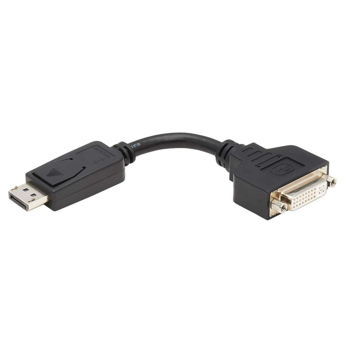 Tripp Lite DisplayPort to DVI Adapter Cable Converter Extender, Male-to-Female, 1080p @ HD Resolution, DisplayPort++ Dual-Mode Port, 6-inch Cord