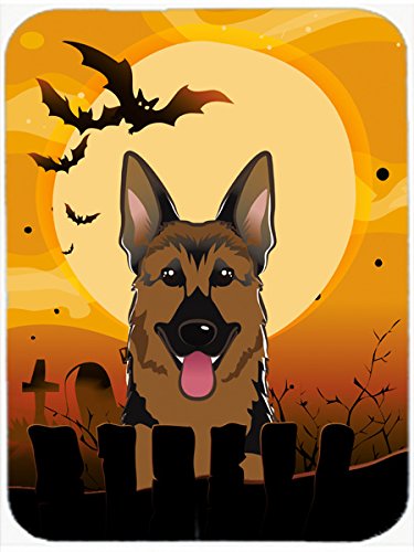 Caroline's Treasures BB1769MP Halloween German Shepherd Mouse Pad, Hot Pad or Trivet for Home Office Gaming Working Computers Laptop Mouse