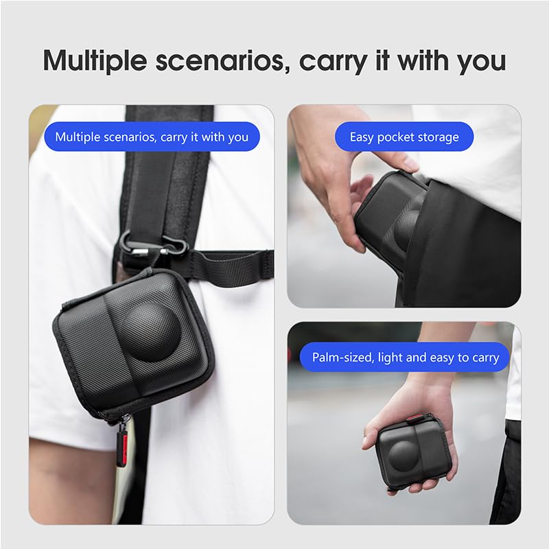 XYYORITRIX Mini Bag Case for DJI OSMO 360 camera,Carrying Portable Storage boxes Accessory,Half-open design, Half-open design, can be connected to a