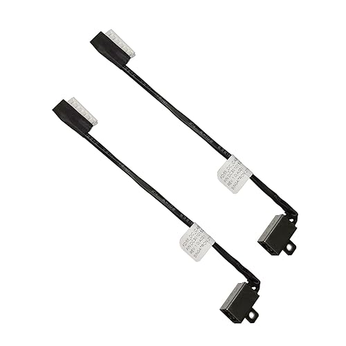 (2pcs Pack) Ispiron 3593 DC Jack Power Replacement Charging Port Parts for Dell Inspiron 15 3593 3405 3501 5593 14 5493 -Black