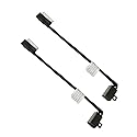 (2pcs Pack) Ispiron 3593 DC Jack Power Replacement Charging Port Parts for Dell Inspiron 15 3593 3405 3501 5593 14 5493 -Black