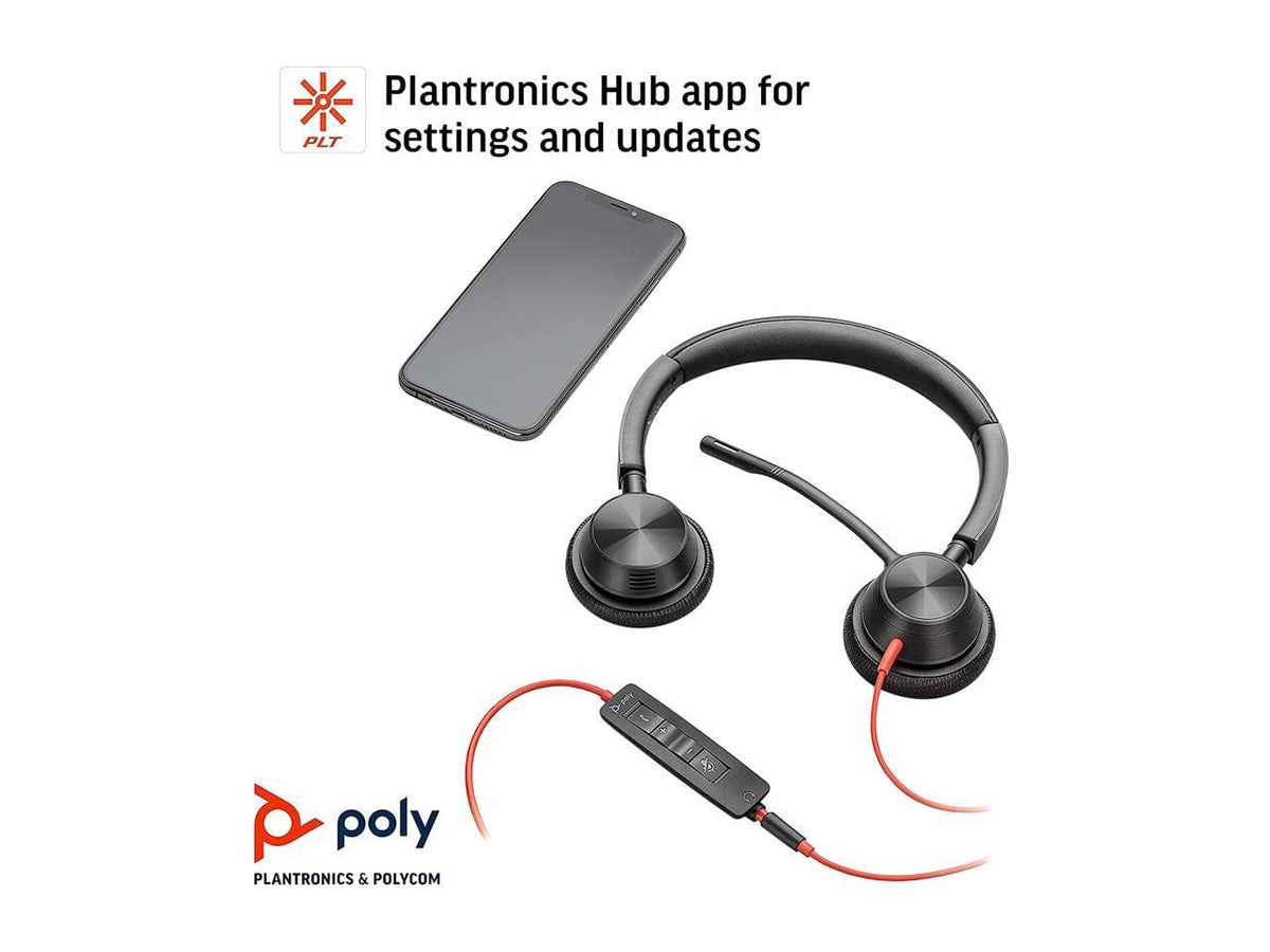 Poly Blackwire 3325, Microsoft, USB-A
