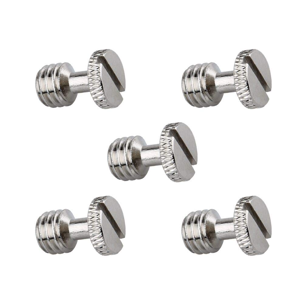 NICEYRIG 3/8 Inch Camera Quick Release Screw Tripod Screw Adapter Connecter DSLR Camera Rig Accessories- 5 Pack