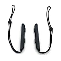 Art&Beauty 2 Pack Black Wrist Strap for Switch Joycon, Replacement for Joy Con Straps Adjustable Tightness(Plastic)