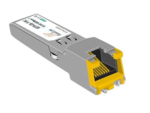 1G SFP to RJ45 Mini-Gbic Module 100-meter, 1000Base-T Copper Transceiver Compatible for Cisco GLC-T/SFP-GE-T, Meraki MA-SFP-1GB-TX, Ubiquiti UniFi