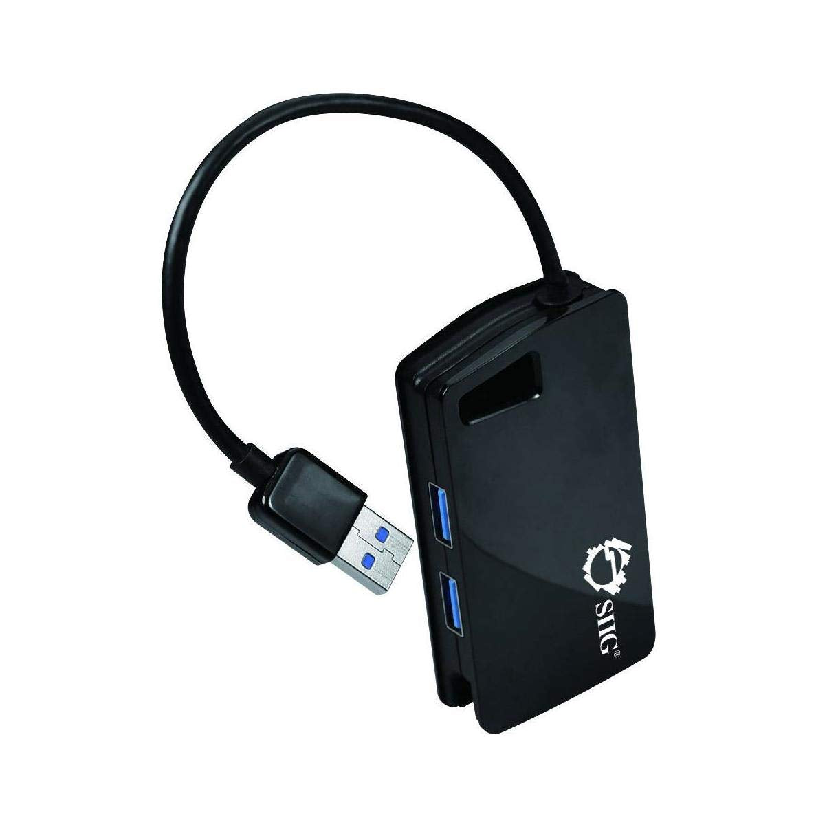 SIIG JU-H30812-S1 Super Speed USB 3.0 4,Port Hub, 4 Ports, Black