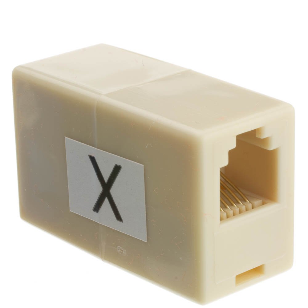 CableWholesale Inline Telephone Coupler (Voice), RJ12, 6P/6C