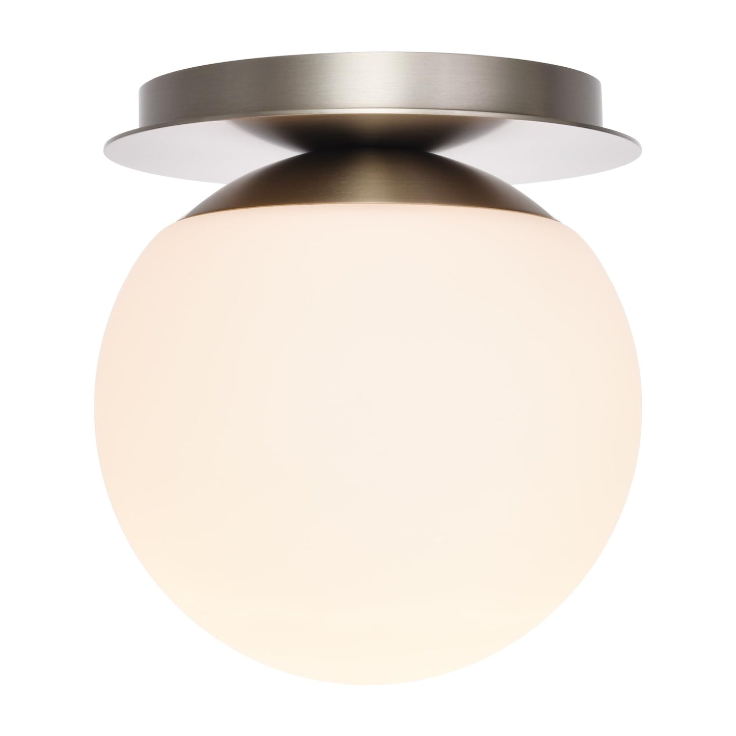 Hanaloa Wall Sconces, 1 Light Modern Globe Sconce in Brushed Nickel, Wall Light for Bedroom Bathroom Living Room & Hallway Vanity Lighting, Ceiling