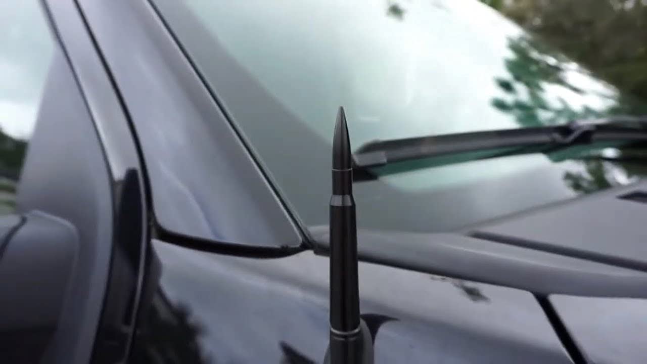 Bullet Antenna Car Truck Accessories for Ford F150 F250 F350 Super Duty Raptor Bronco Trucks Dodge RAM 1500 2500 3500 (Fits All Truck Model Years)