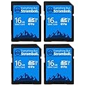Everything But Stromboli 4 Pack 16GB SD Card for Browning Trail Camera Dark Ops, Recon Force, Defender, Spec Ops, Patriot, Strike Force Game Cam