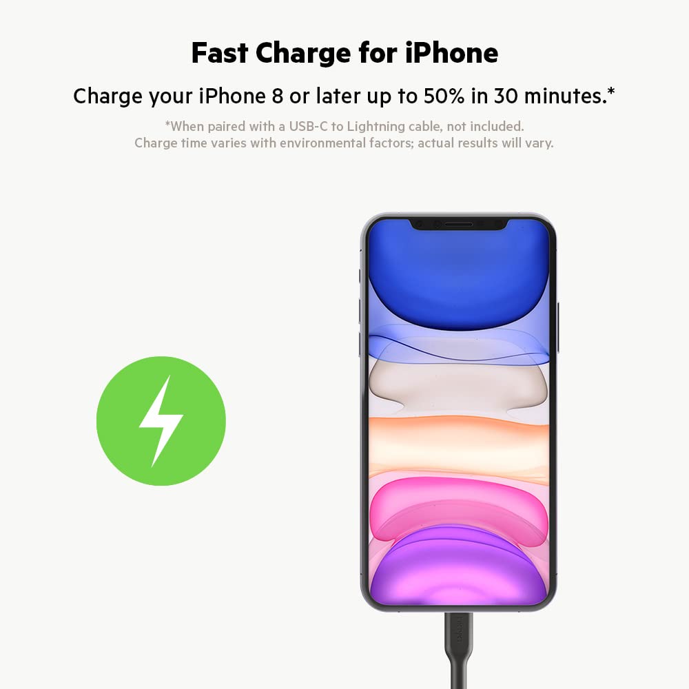 Belkin 36-Watt Dual-USB Car Charger - Power Delivery 2 18W USB-C Ports with PPS Charging Apple iPhone 14, 14 Pro, 14 Pro Max, iPhone 13, 13 Pro, 13