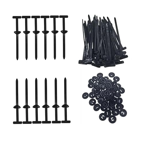 150 Pcs New Multifunctional Nylon Universal Cable Ties with Pin Buckle Design - UV Resistant Plastic Fasteners for Car Body Repair & Daily Automotive