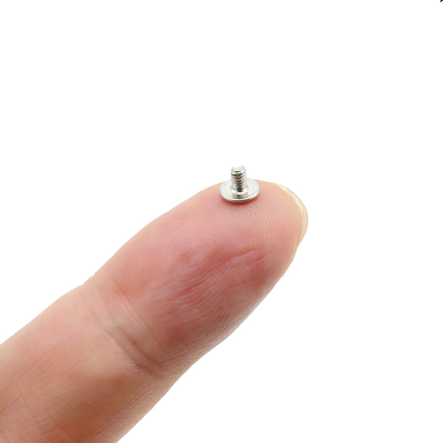 50pcs NVMe M.2 SSD Mounting Screws,Stainless Flat Phillips Head HDD M2 x 3mm Screw for Computer PC Laptop Case WLAN Card Cooling Fan I/O Board,M2*3mm