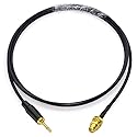 NA SMA Female to 3.5mm Mono 1/8" TS Stereo Plug Adapter Radio Antenna Extension Cable 10 feet