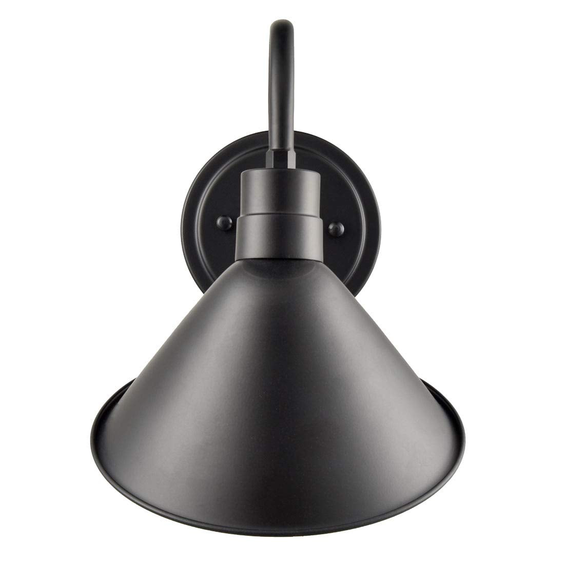 DIRYZON Industrial Gooseneck Wall Sconces Antique Black Barn Light for Kitchen Sink Patio Porch Set of 2