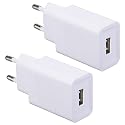 European Charger USB Adapter 2-Pack 10W EU Charger Plug Power Adapter for iPhone,Samsung Galaxy,Huawei,Xiaomi,LG,Motorola,HTC etc.