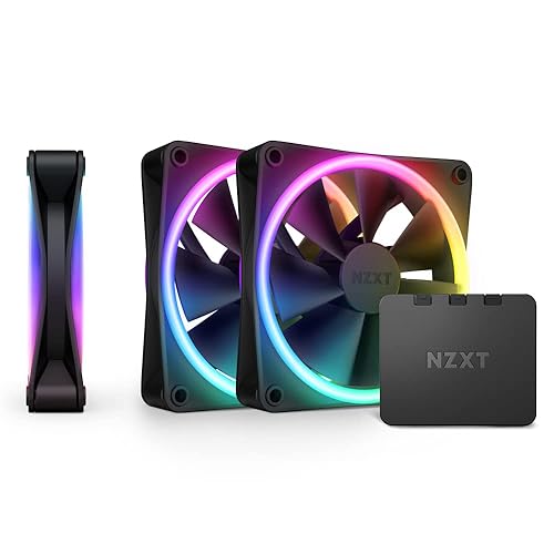 F120RGB Duo - 120mm Dual-Sided RGB Fan - Triple Pack (Black) w/RGB Controller