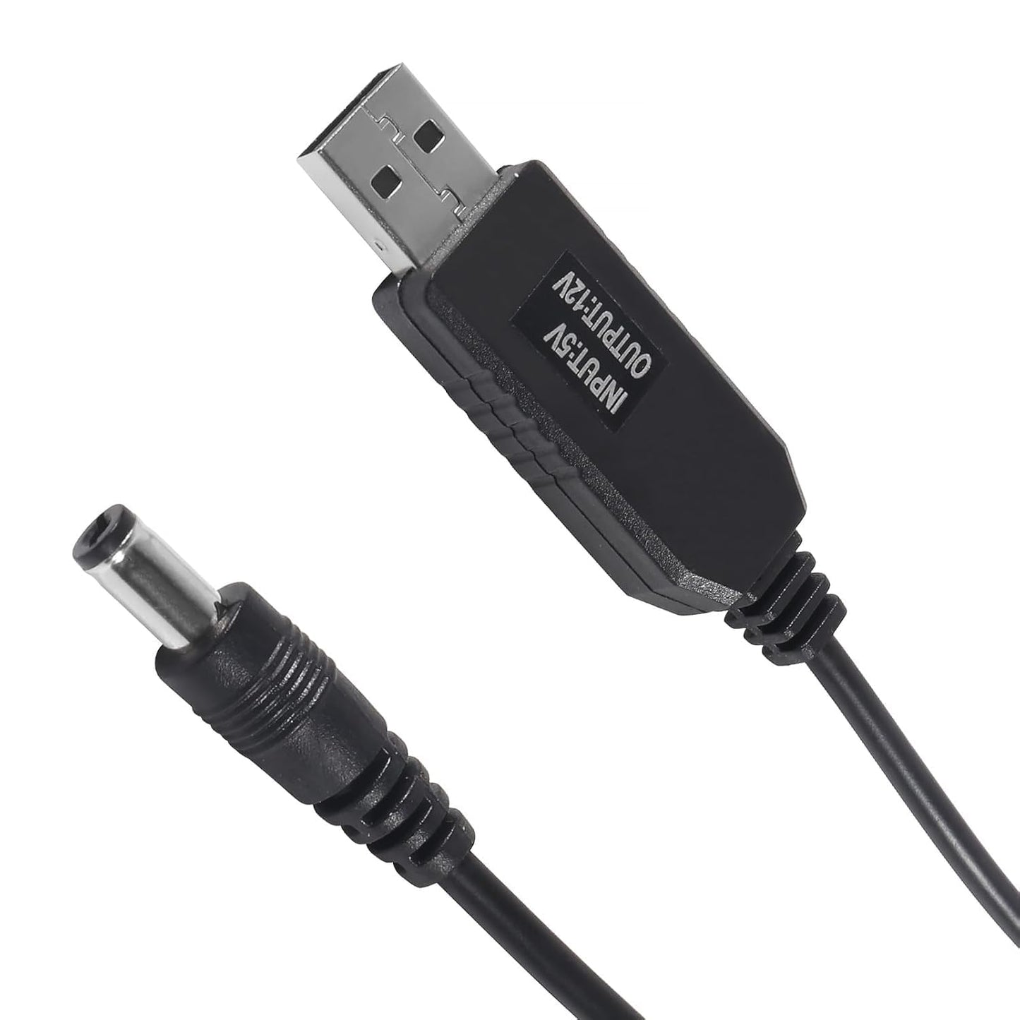 10pcs DC Connectors Plug Kit 5.5 x 2.1mm Connectors Kit Universal Laptop Input DC Plug Set Power Adapter Tips with Converter Cable 5V to DC 12V