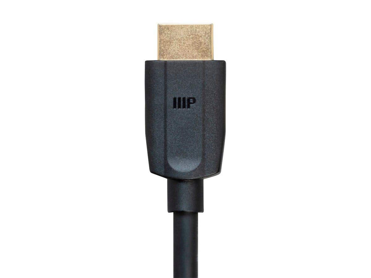 Monoprice 8K Ultra High Speed HDMI Cable - HDMI 2.1, 8K@60Hz, 4K@120Hz, 48Gbps, HDR, VRR, 6ft, Black - 3 pack