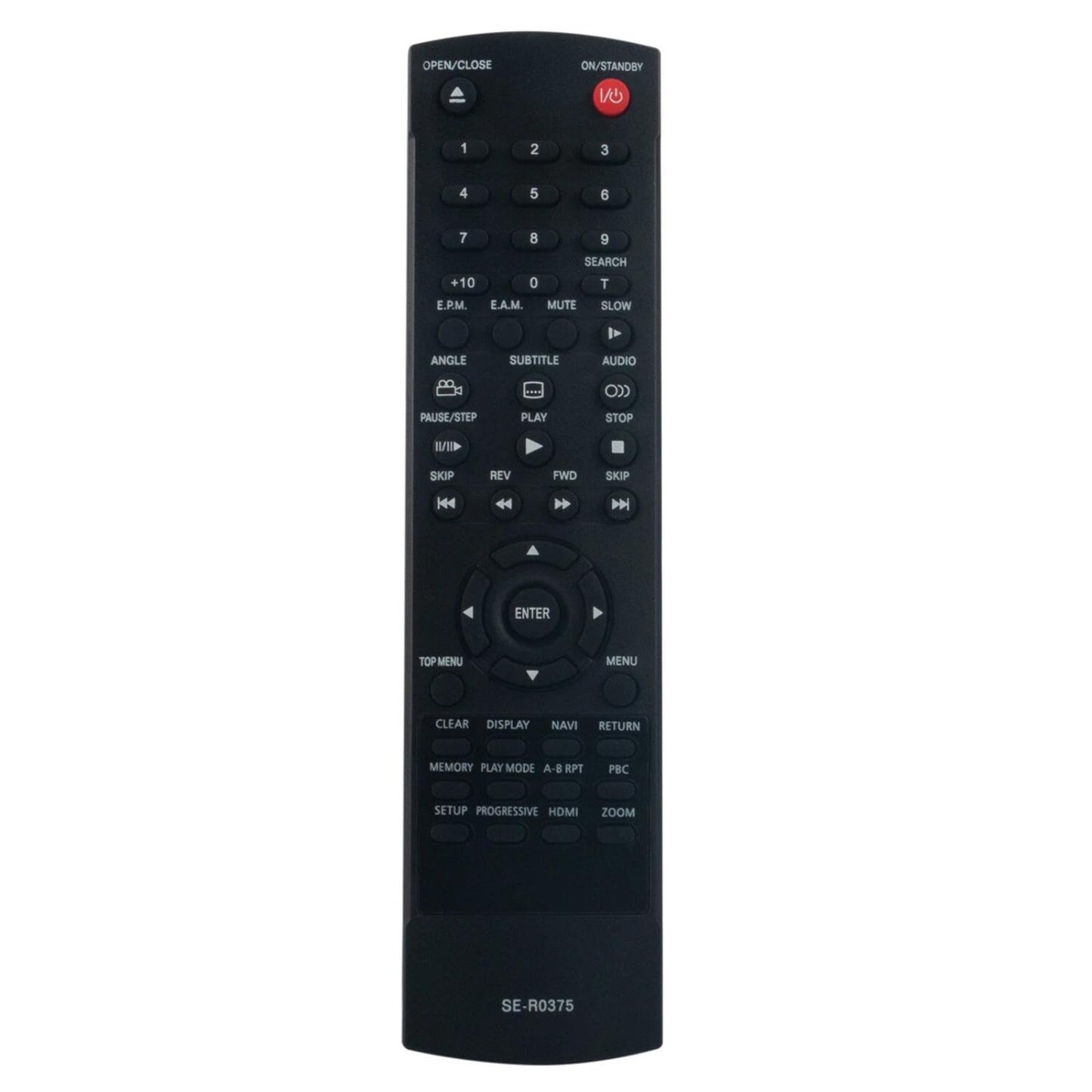 SE-R0375 Replacement Remote Control for Toshiba DVD Player in Living Rooms or Rooms, No programming or pairing needed, Replace Remote Compatible