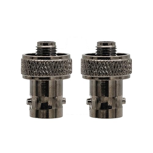 YiNiTone 2pcs SMA Female to BNC Female Connector Low Loss for Baofeng UV-5R BF-888S Quansheng UV-K6 UV-5RPlus Ham Radio Convert Adapter Walkie Talkie